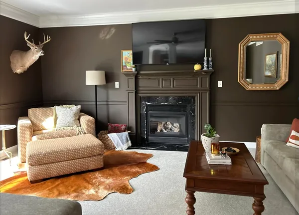 Interior room after painting